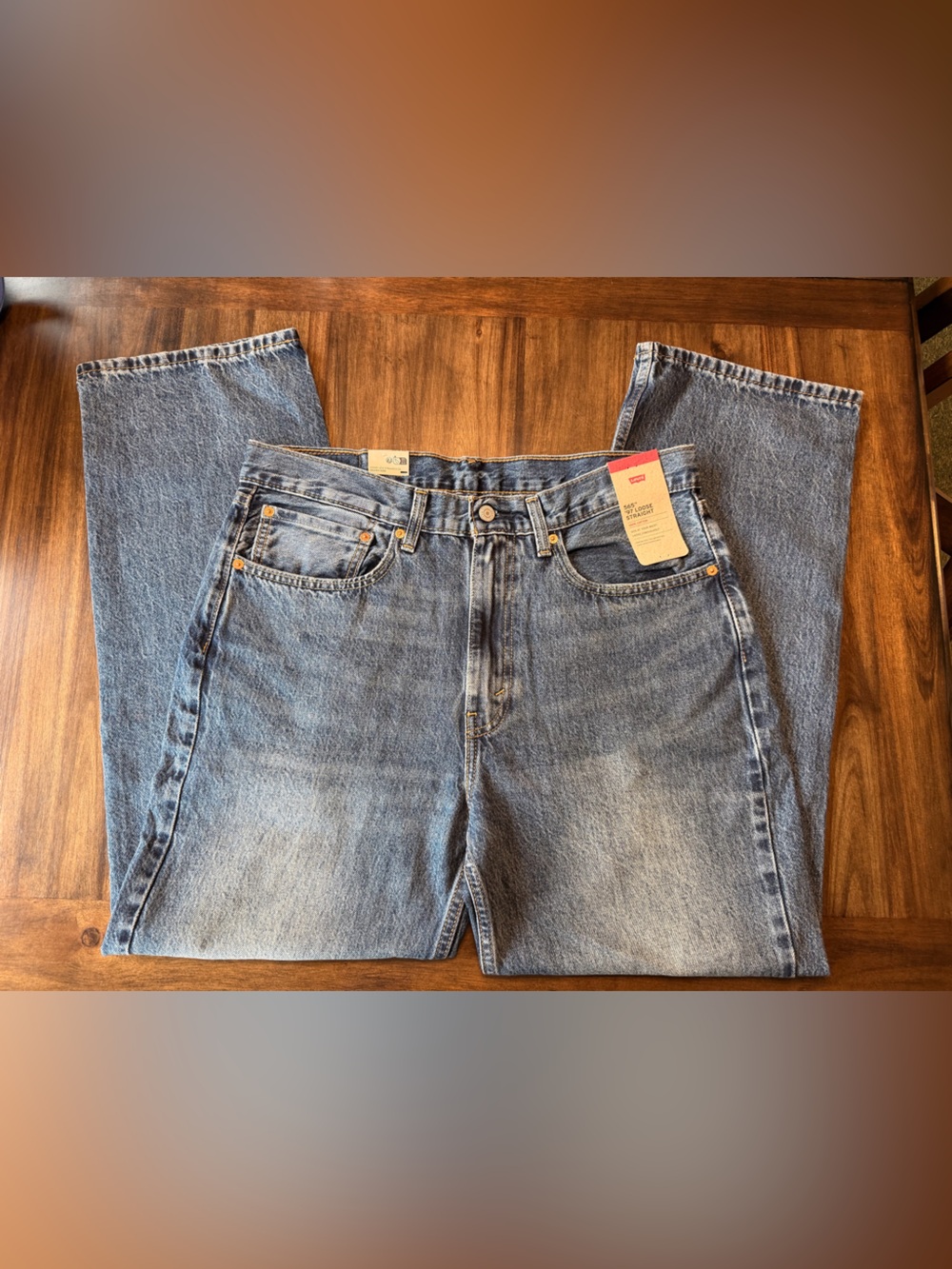 Levi's 565 Straight Leg Loose Mid Wash Men’s Jeans 34x32 New